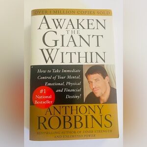 Awaken the Giant Within — Gold and White Motivational Book